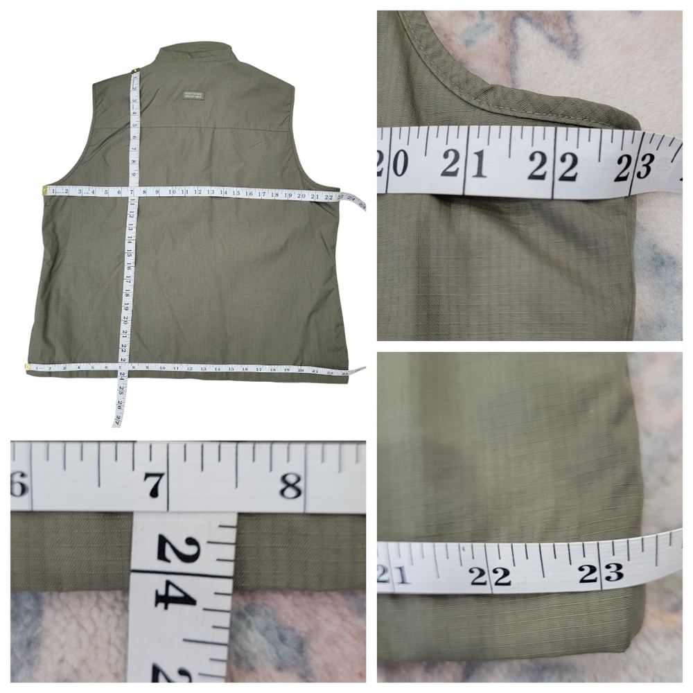 Northern Reflections Green Utility Cargo Vest Outdoor Coastal Gorpcore Womens XL - Picture 15 of 17